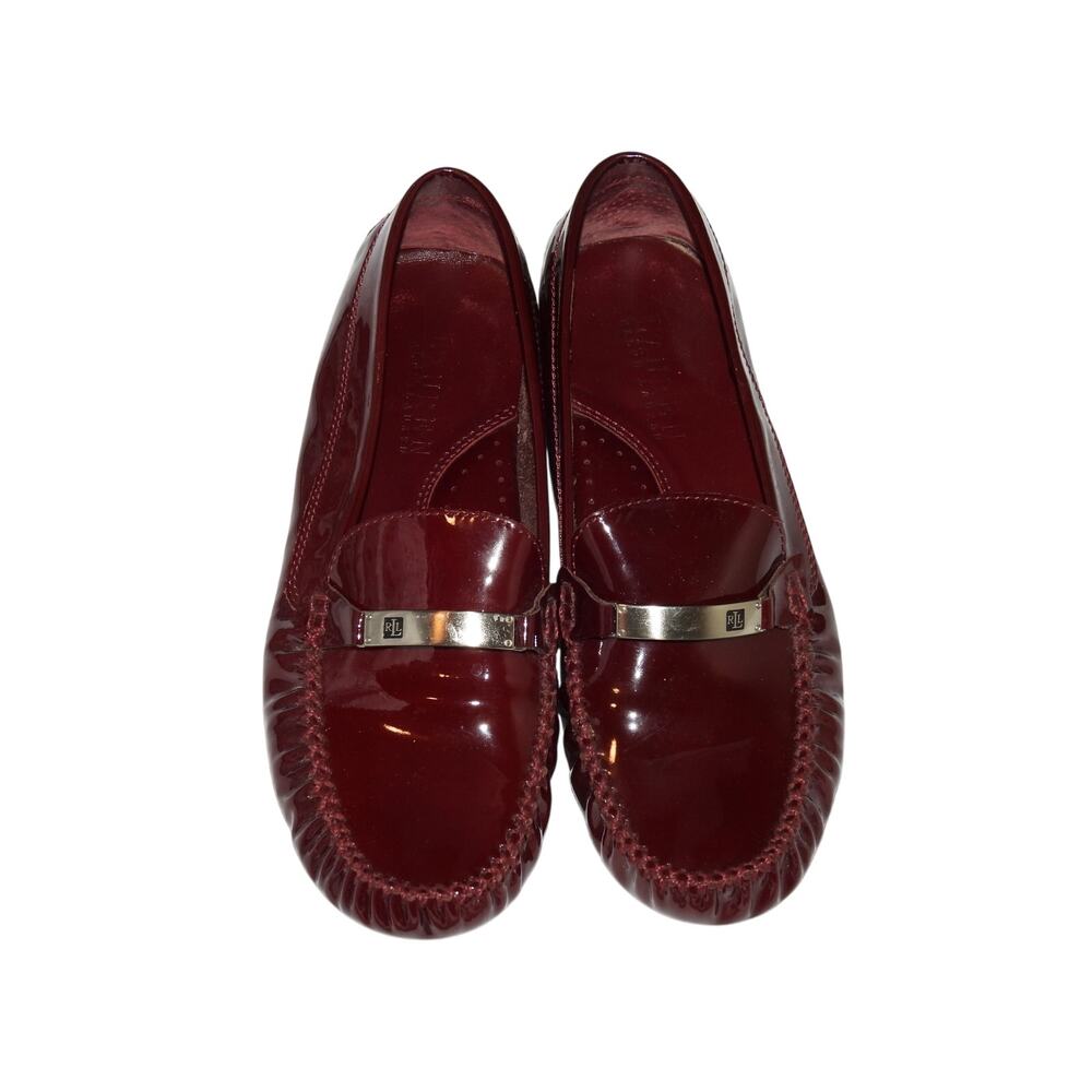 Lauren by Ralph Lauren Dalena Burgundy Loafer Women's slip on leather loafer